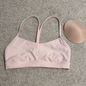 Lululemon Flow Y Bra Nulu Strawberry Milkshake Pink 8